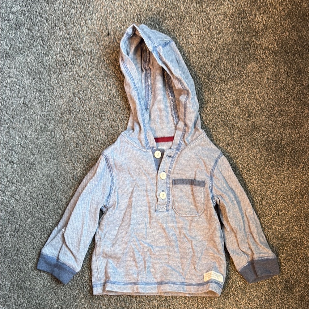 Cozy Gray Hooded Toddler Sweatshirt